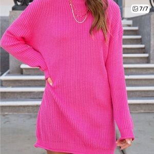 DAVI & DANI Barbie Pink Sweater Dress